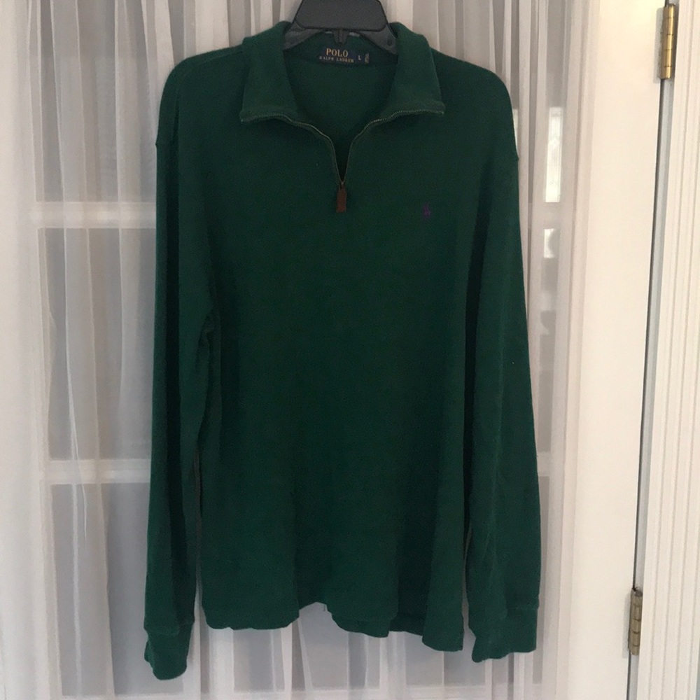 Ralph Lauren Polo Quarter ZIP Sweater—Large